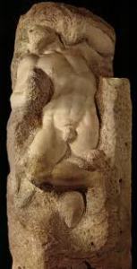 Из серии скульптур Микеланджело «Раб освобождающийся» (Quattro Prigioni)